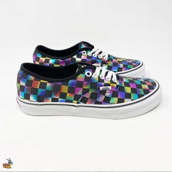 Vans Shoes - Vans Authentic Iridescent Checkerboard Shoes